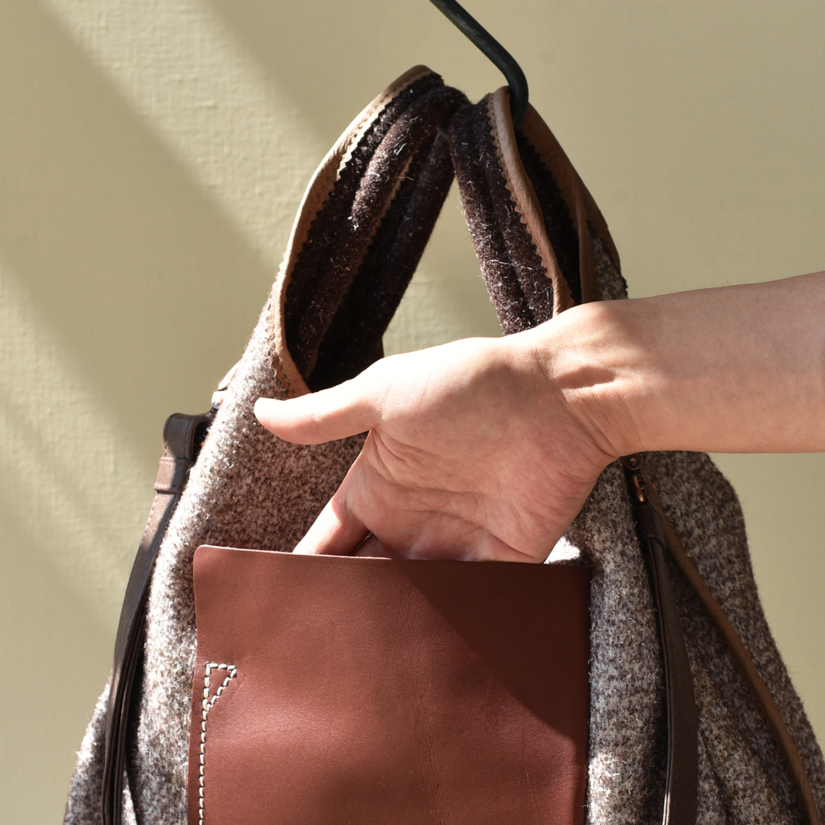 ゲンテン公式】 genten 44455 ゲンテン 尾州ウール 里山トートバッグ  