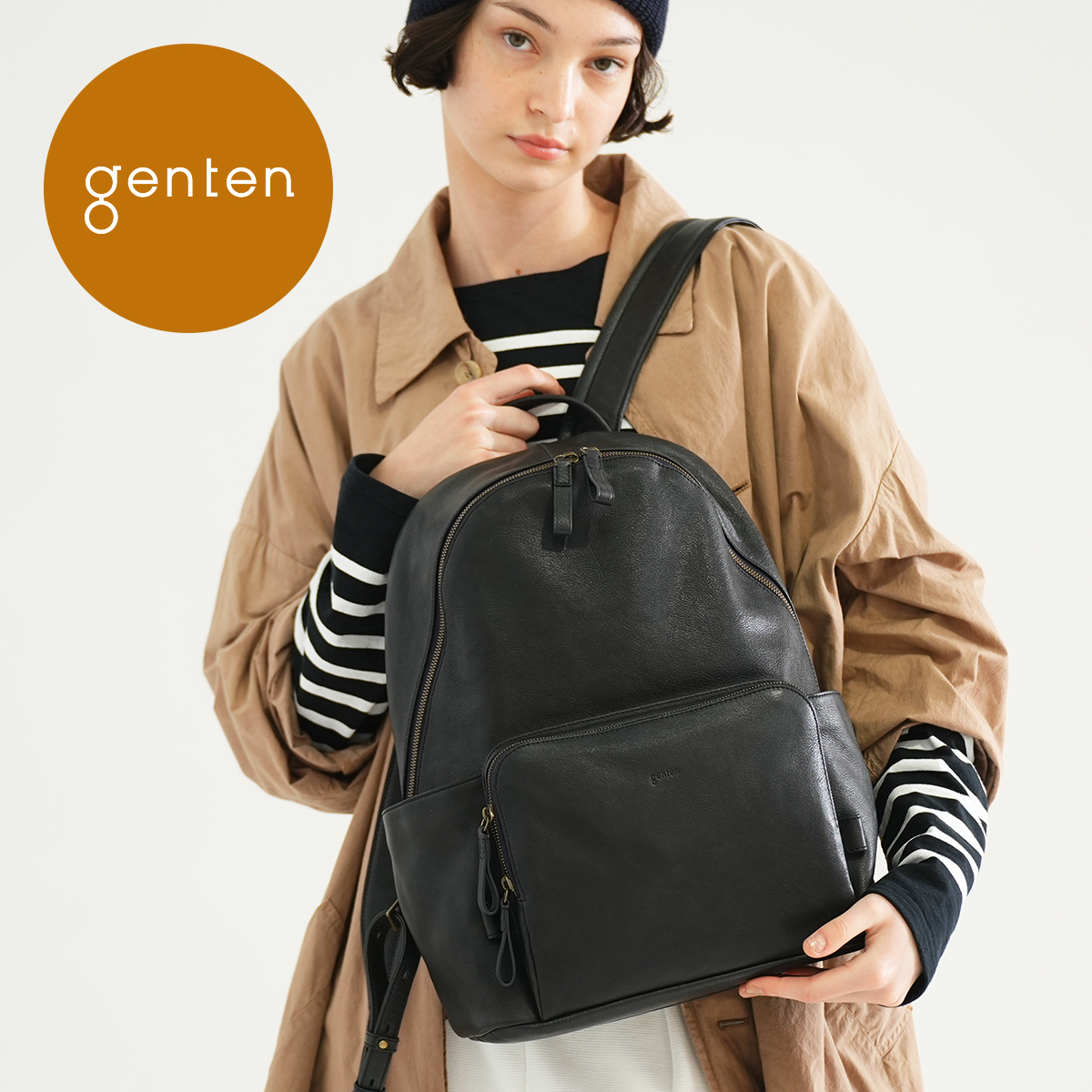 ゲンテン genten 44535 エキップライト リュック大新作｜本革 リュック 