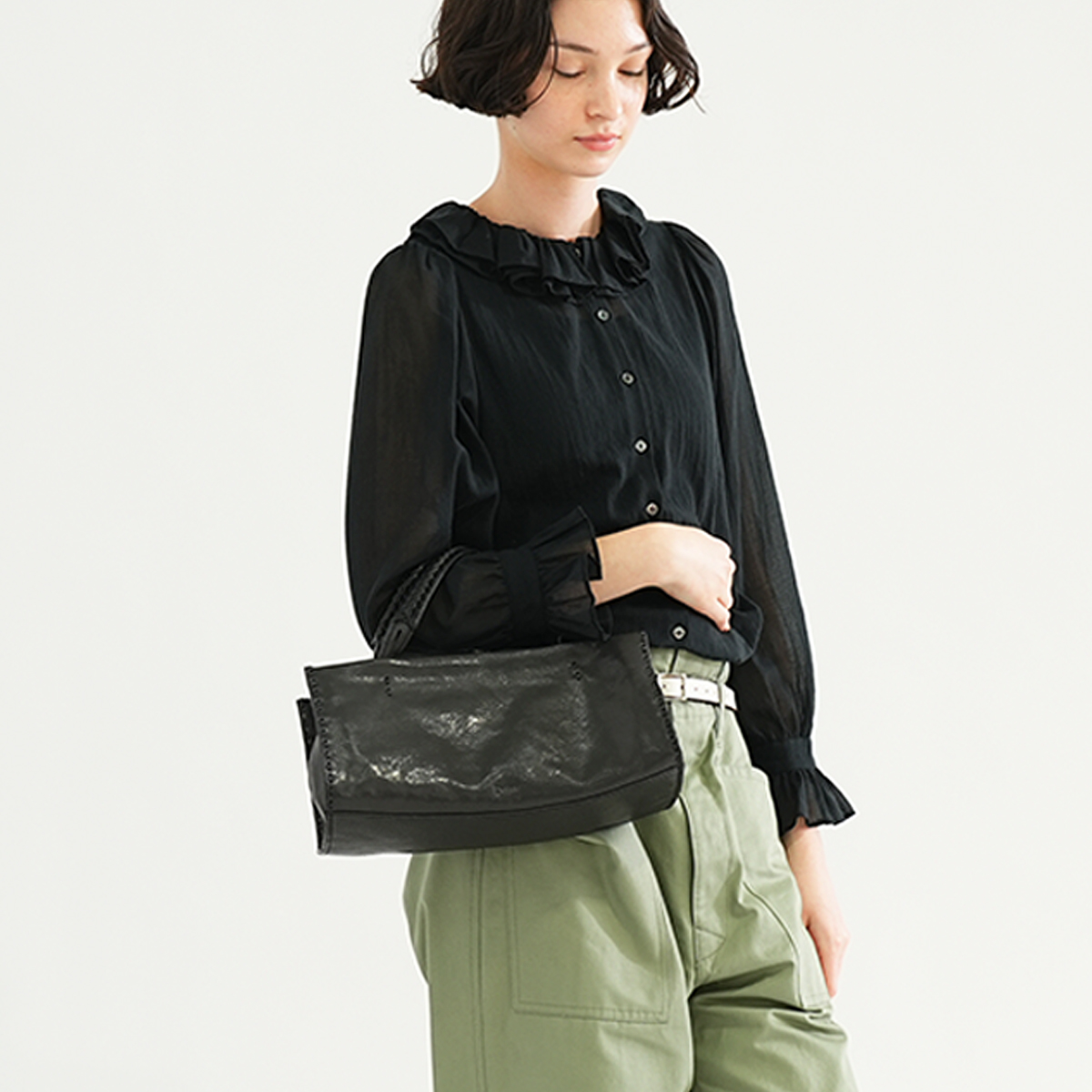 genten（ゲンテン） genten 44561 マヌアーレ 横長トートバッグ 本革