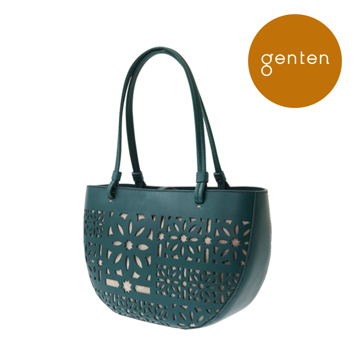 ゲンテン genten 44585 セイルカットワーク トートバッグ本革