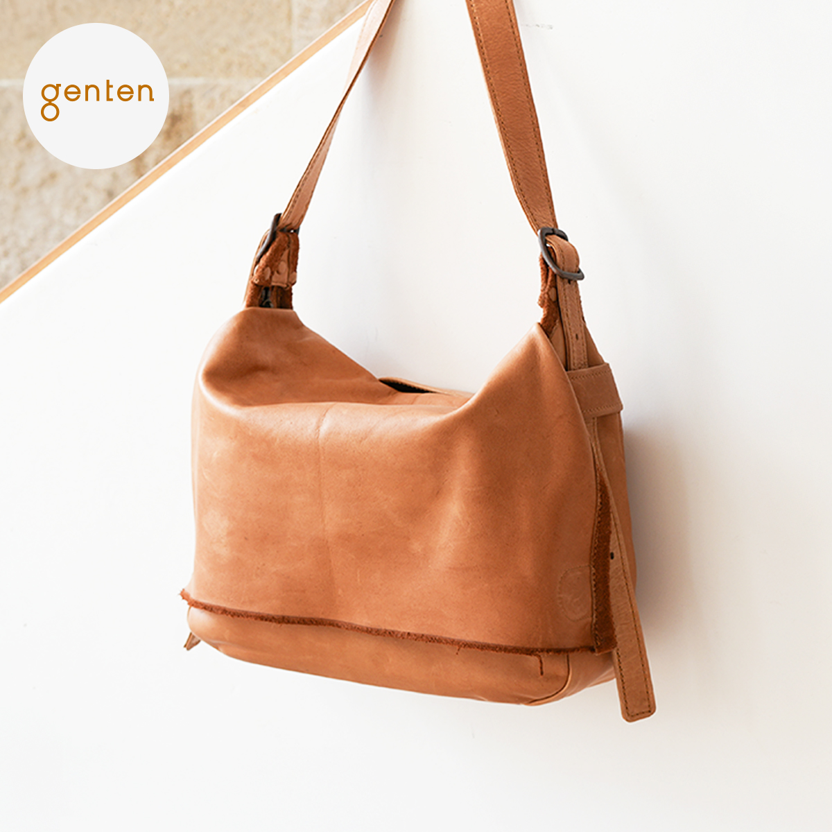genten（ゲンテン） genten 44612 ホースレザーバッグ A4ショルダー 本 