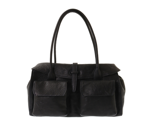 バッグ genten leather toat bag genten ゲンテン 44636 ゴートシュリンク かぶせ付トートバッグ