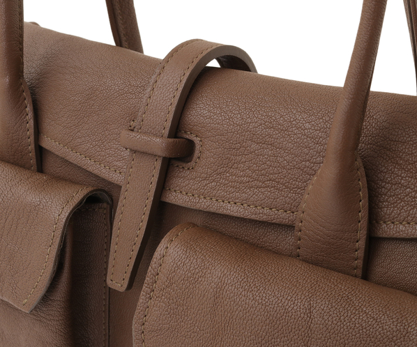 genten 爆買 ｜ ゲンテン 44636 ゴートシュリンク かぶせ付トート