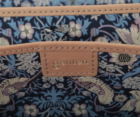 genten ゲンテン 44716 アンティーコ × LIBERTY 口金長財布 本革