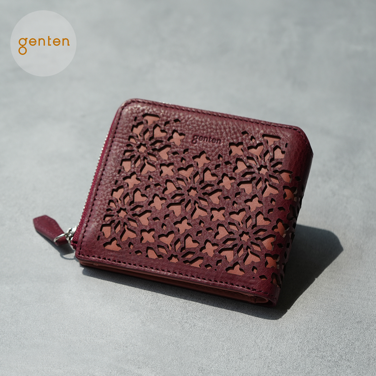 genten（ゲンテン） genten 44812 カレイド 外ファスナー2つ折り財布 