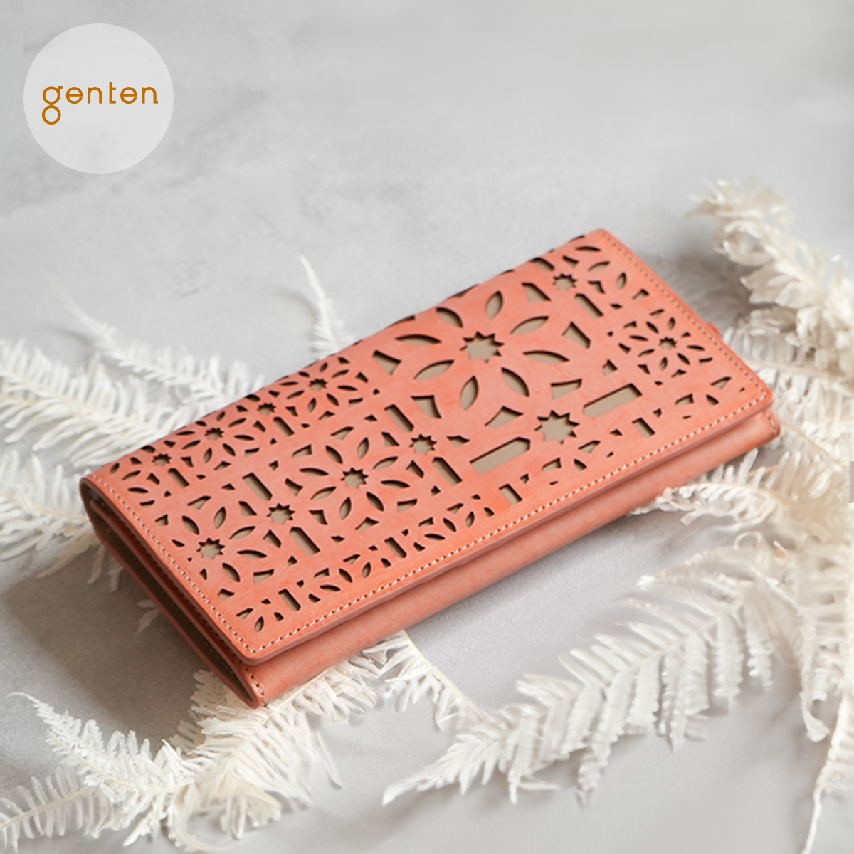genten（ゲンテン） genten 44841 マルチカットワーク ミニ 長財布 本 