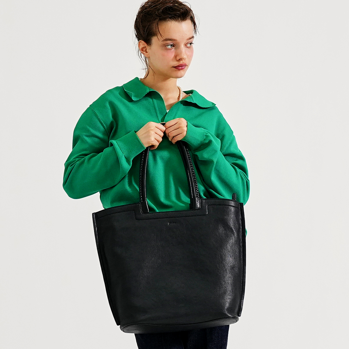 genten（ゲンテン） genten 44860 ゴートマキシ トートバッグ 本革