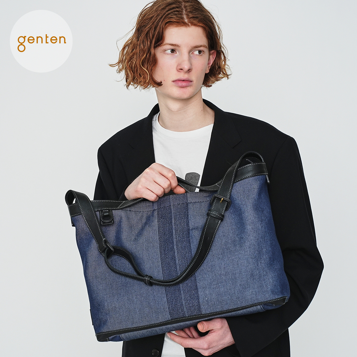 genten（ゲンテン） genten 44960 リデニム 2wayショルダー 大 