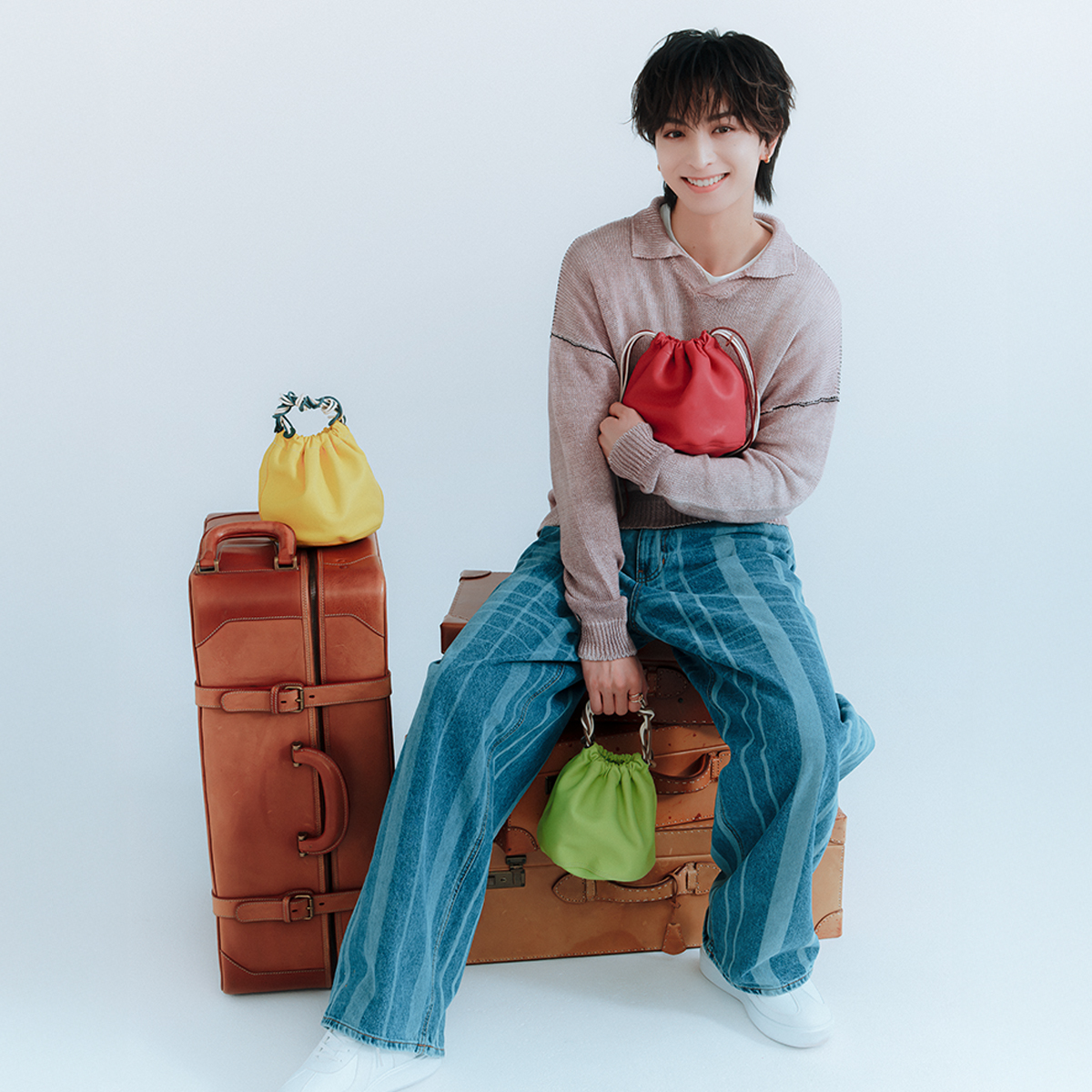 genten ゲンテン　フルーツマーケット サステナブル巾着 genten（ゲンテン） genten 45001 フルーツマーケット サステナブル