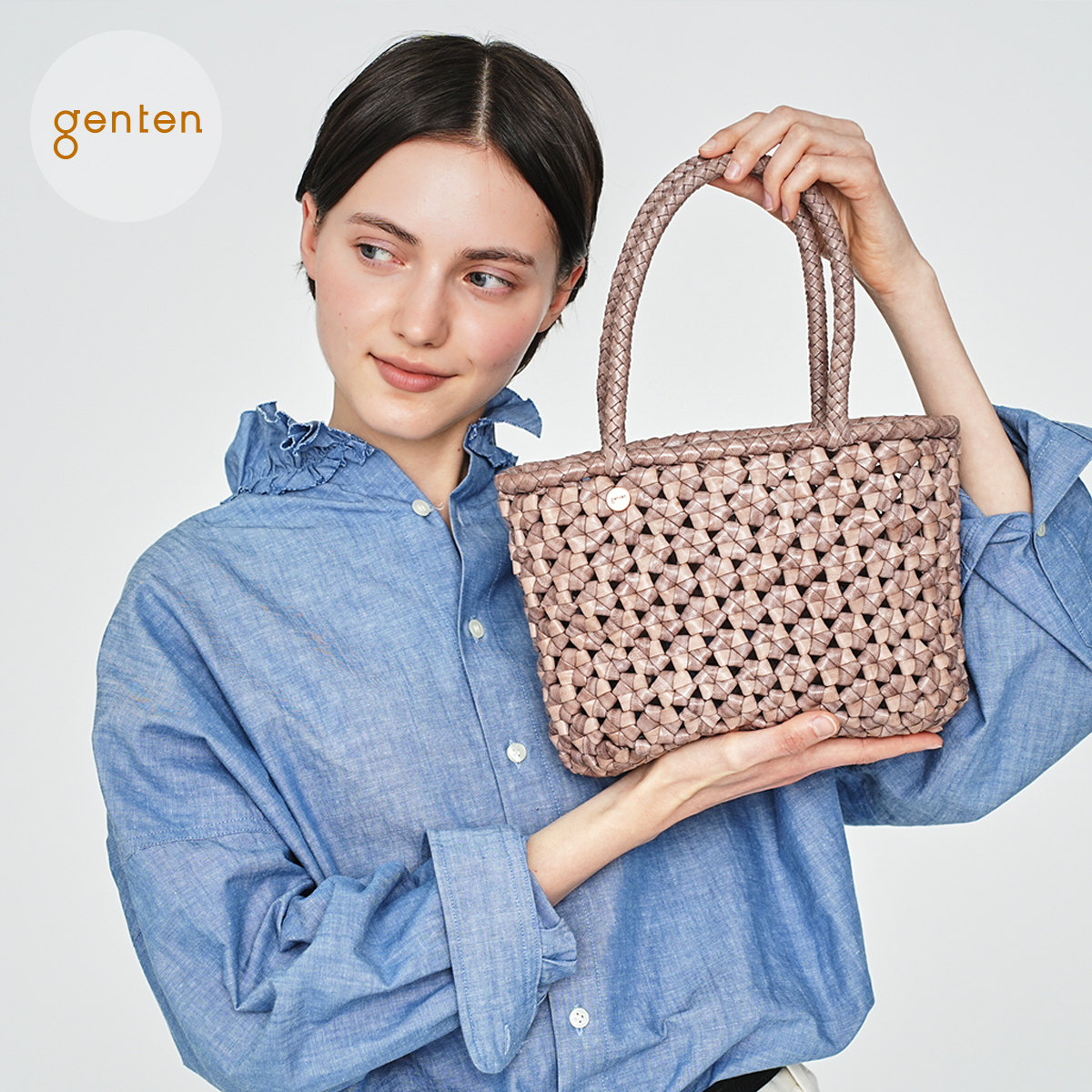 genten（ゲンテン） genten 45050 フィオレット 本革 レディース かご