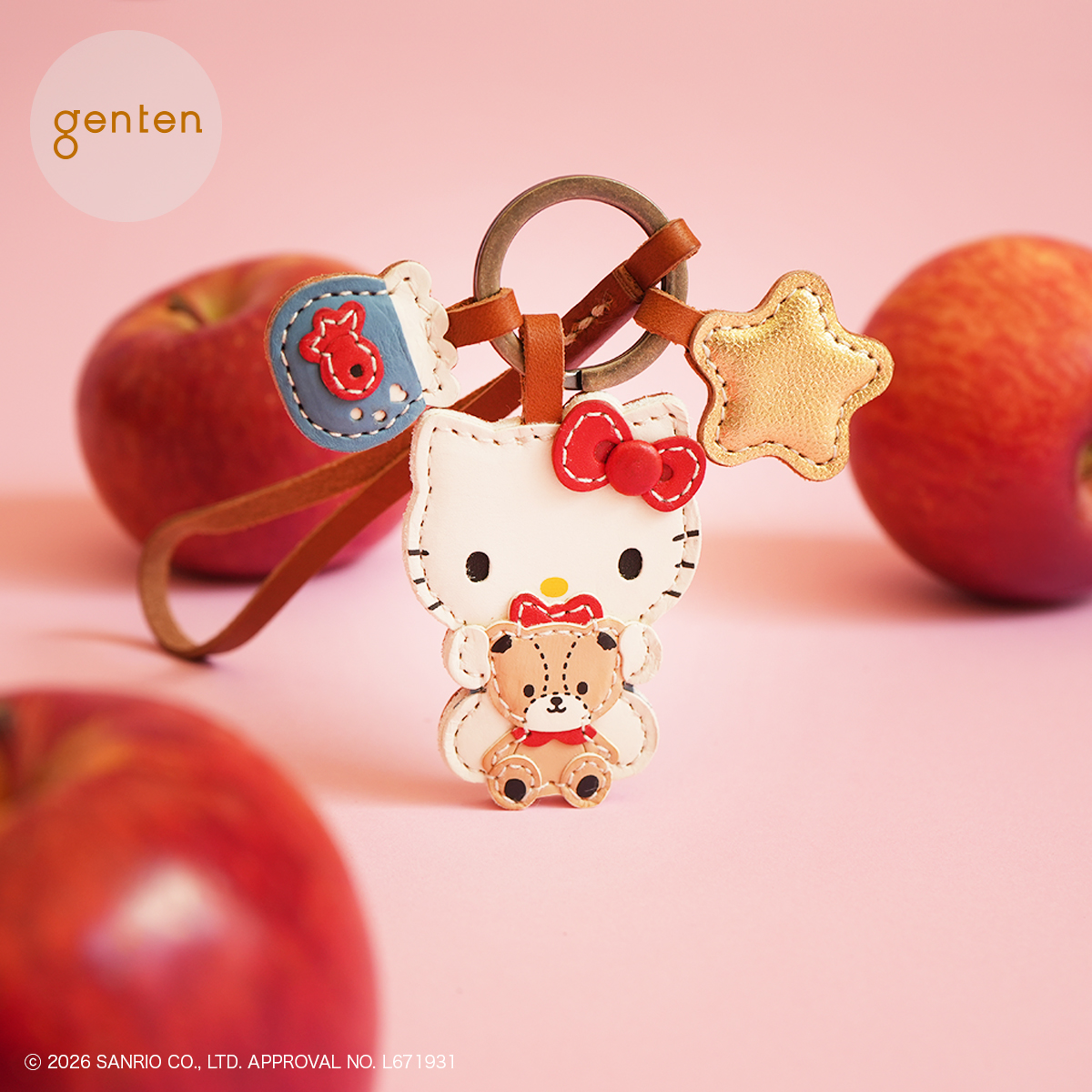 genten（ゲンテン） genten 43891 エヴァーチャーム シロツメグサ 本革