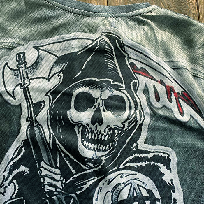 出品準備中　骸骨デザイン Tシャツ REFFERENCE TOUR mh-214.jpg