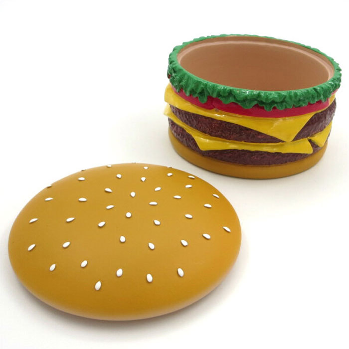 ハンバーガー 置物 チーズハンバーガー マルチコンテナ ケース 収納 入