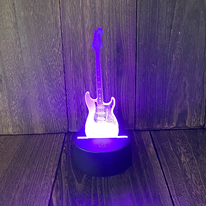 ストラトキャスター エレキギター LED 照明 USB ギター インテリア