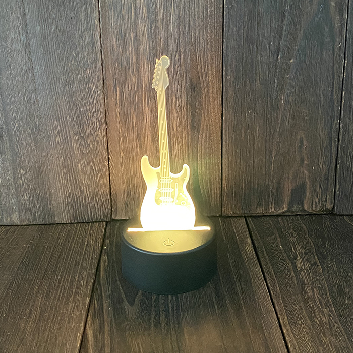 ストラトキャスター エレキギター LED 照明 USB ギター インテリア