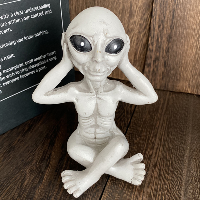 人のような置物 宇宙人 置物 インテリア そんなの見たくない 言いたくない 聞きたく