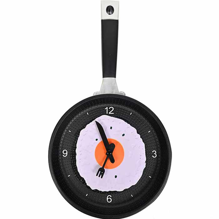 【希少】イマン　ポワージュ　フライパン型　壁掛時計 希少】イマン ポワージュ フライパン型 壁掛時計