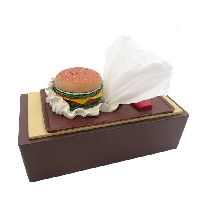 ハンバーガー チーズバーガー ティッシュケース ティッシュスタンド