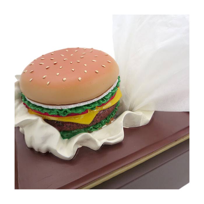 ハンバーガー チーズバーガー ティッシュケース ティッシュスタンド 