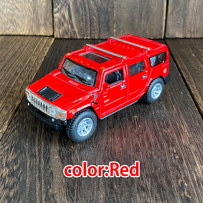 ハマー ミニカー 2008 1/40 H2SUV プルバック式 イエロー