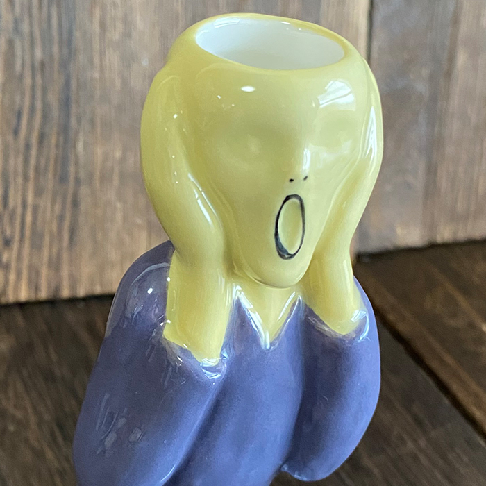 ムンク 一輪挿し ムンクの叫び 芸術 有名 陶器 インテリア 雑貨