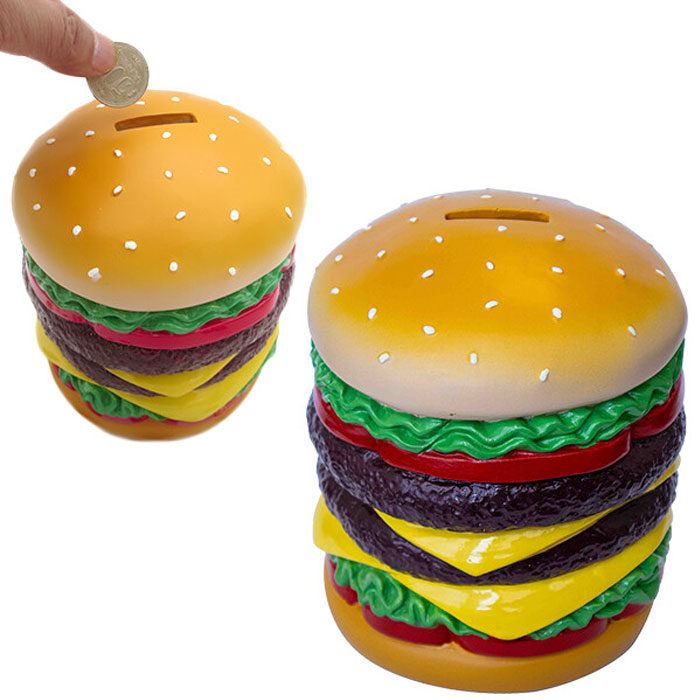 ハンバーガー 貯金箱 コインバンク ビッグマック レジン製