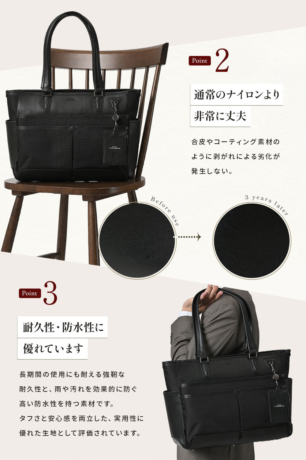 JOYA（ジョヤ） トートバッグ コーデュラ メンズ ブランド 大容量
