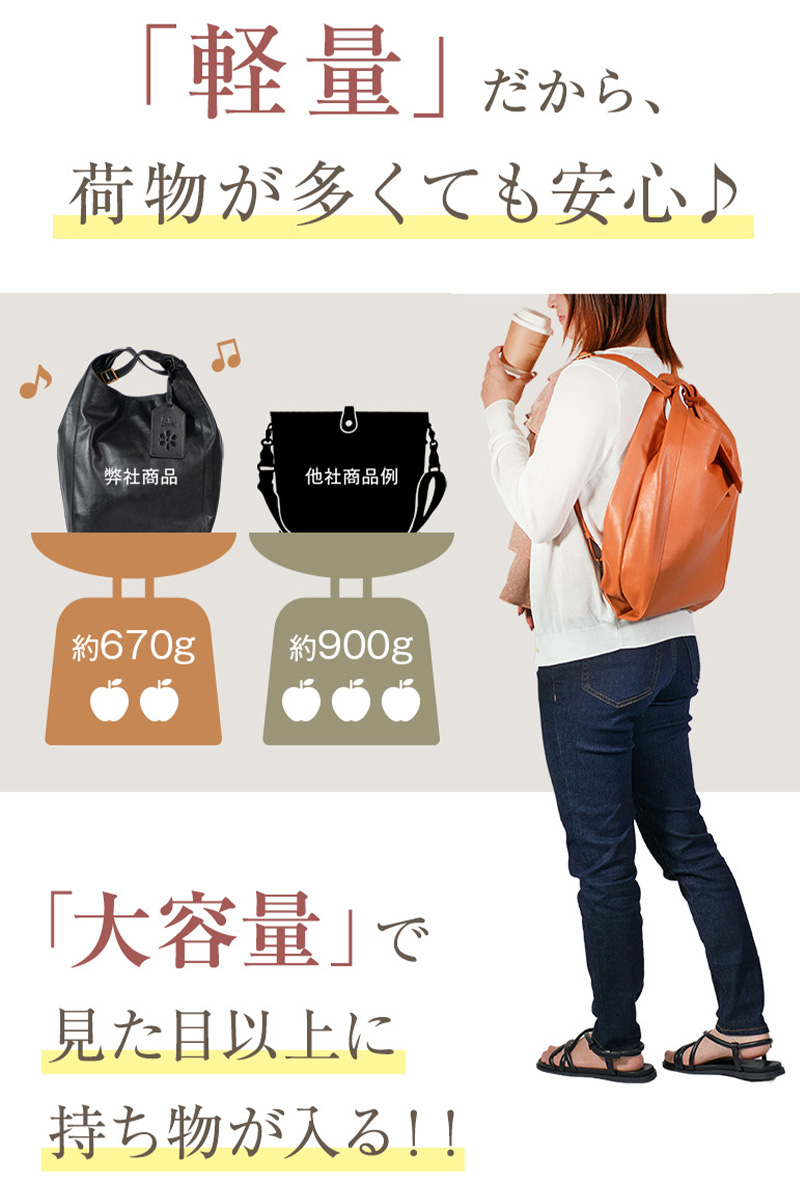 リュックサック レディース 革 A4 軽量 2way 大人 レザー リュック ブランド おしゃれ 通勤 通学 大容量 軽い カジュアル 上品 旅行 本革 ハンドバッグ JS-8208の画像