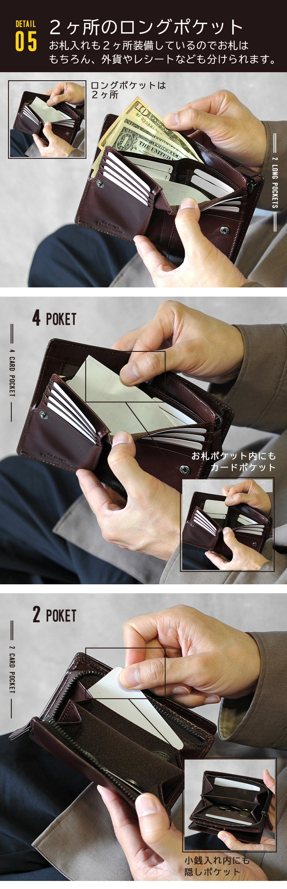 JOYA 財布 二つ折り メンズ 薄型 本革 軽量 ブランド おしゃれ