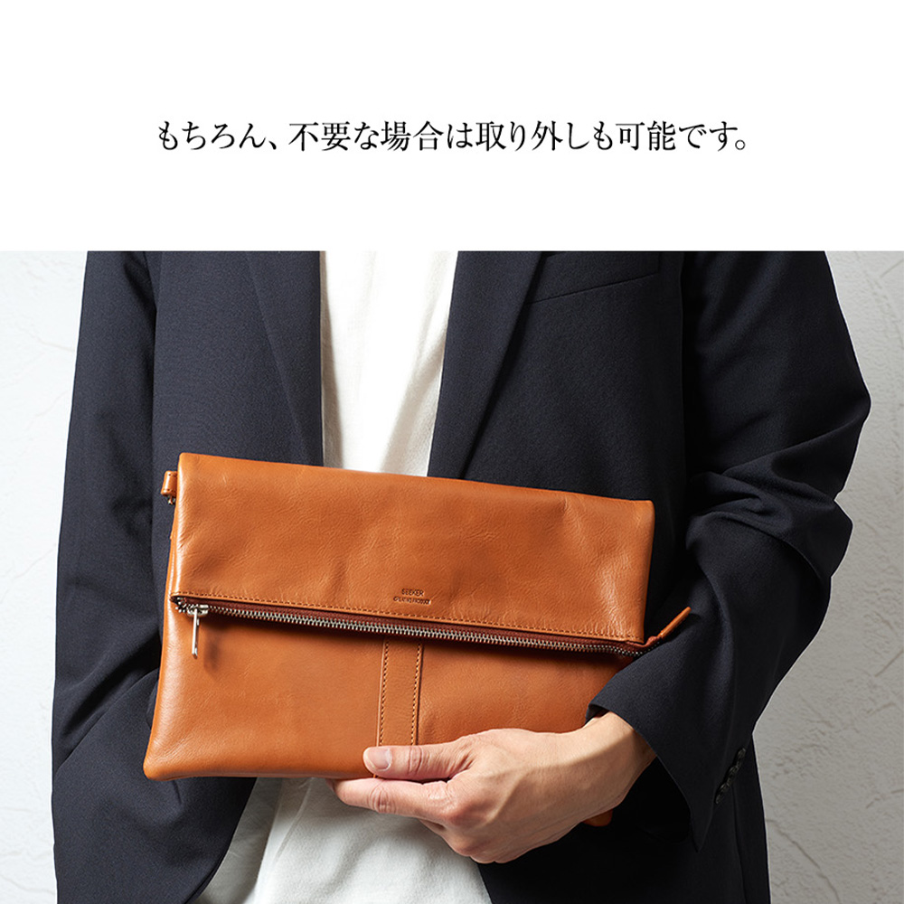 SEEKER（シーカー） クラッチバッグ 本革 メンズ 2way ショルダー