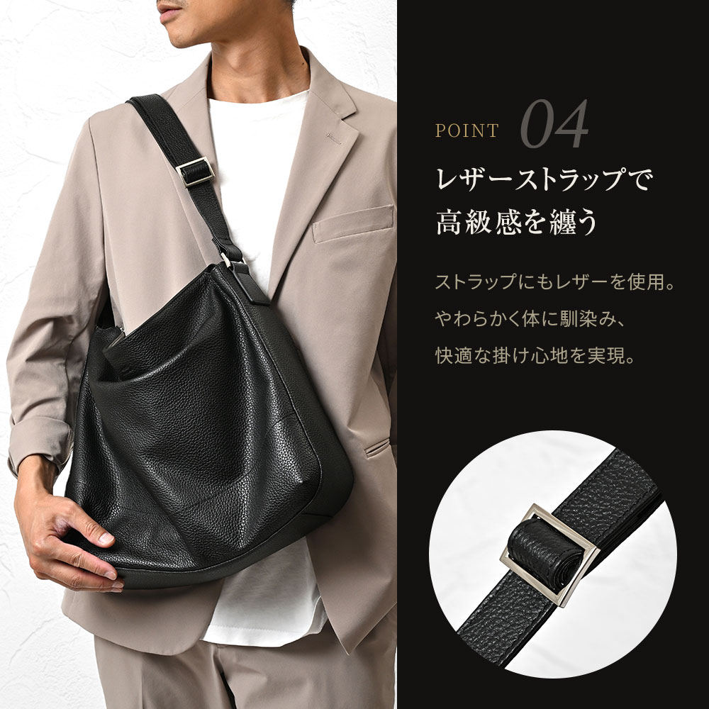 SEEKER（シーカー） ショルダーバッグ メンズ 男性 本革 革 牛革