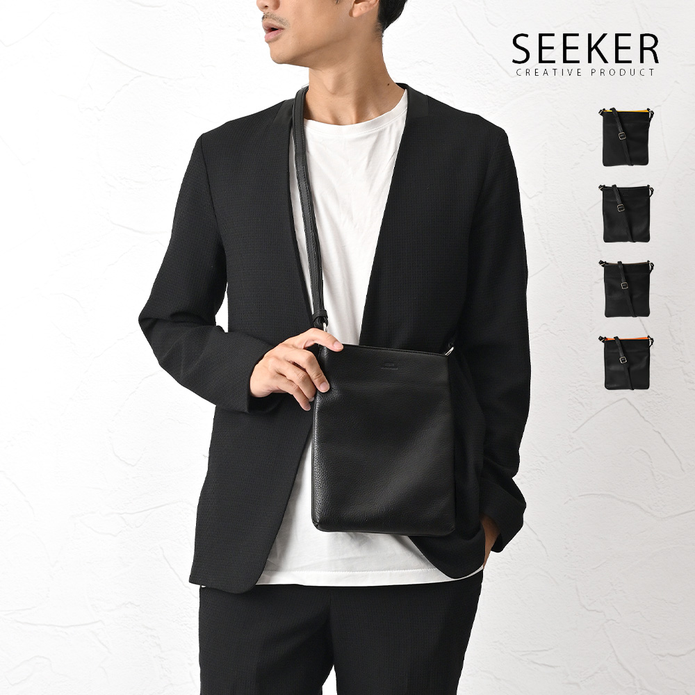 SEEKER（シーカー） ミニショルダー 2way バッグ メンズ 縦型