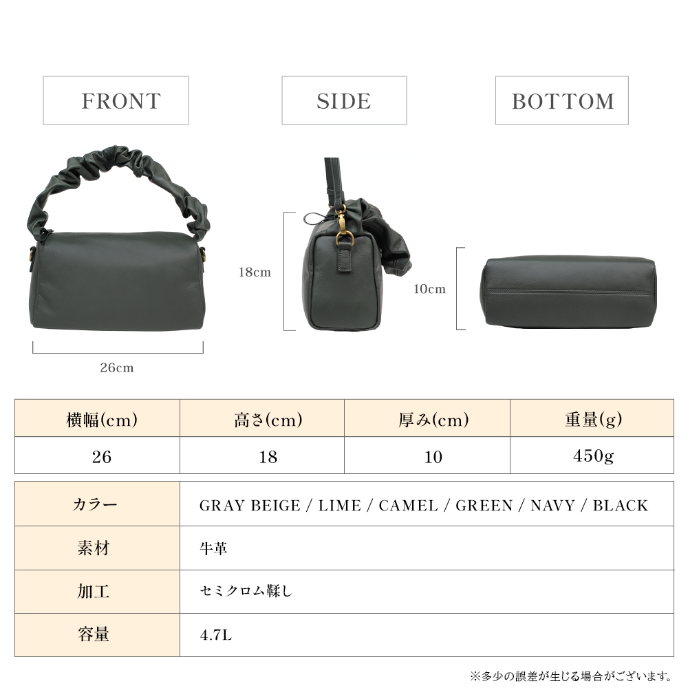 ショルダーバッグ 本革 レディース 2way トートバッグ レザー 斜めがけ ファスナー ポケット スクエア 肩掛け 大容量 長財布 ペットボトル 高級 人気 ブランド｜genuine-leather-s｜19