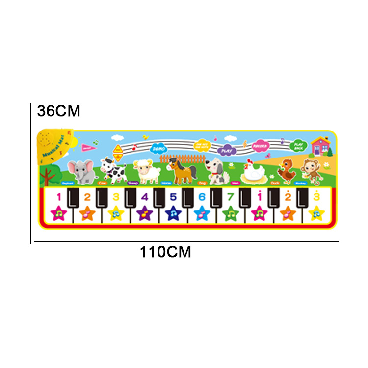 13タイプ ピアノマット 音楽マット ミュージックマット 子供用ピアノ キーボードマット 鍵盤楽器 室内遊び｜genwa-shop｜12