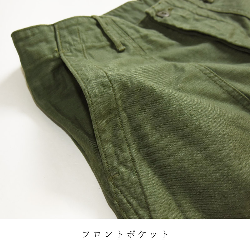 orslow リップストップ ベイカー ファティーグ ミリタリー パンツ orSlow 2025春夏新作 オアスロウ USアーミーファティーグパンツ