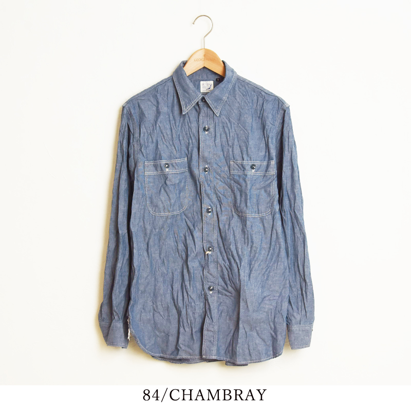 orSlow（オアスロウ） シャンブレーワークシャツ SLIM FIT CHAMBRAY