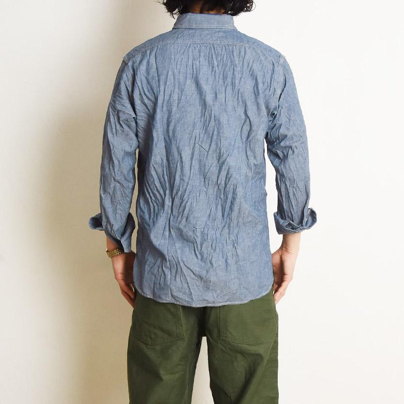 orSlow（オアスロウ） シャンブレーワークシャツ SLIM FIT CHAMBRAY