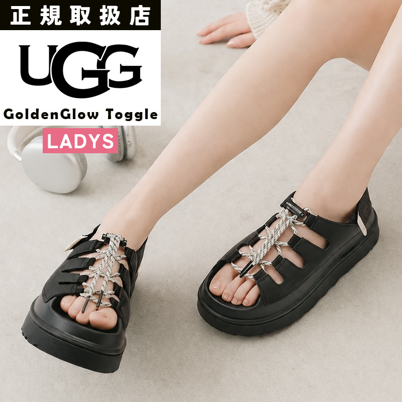 2026�t�ĐV�� UGG �A�O GoldenGlow Toggle �S�[���f���O���E �g�O�� �T���_�� ���f�B�[�X ����