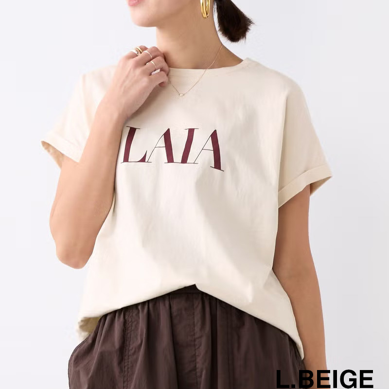MICA&DEAL/マイカアンドディール】接触冷感 LAIA ロゴプリントTシャツ