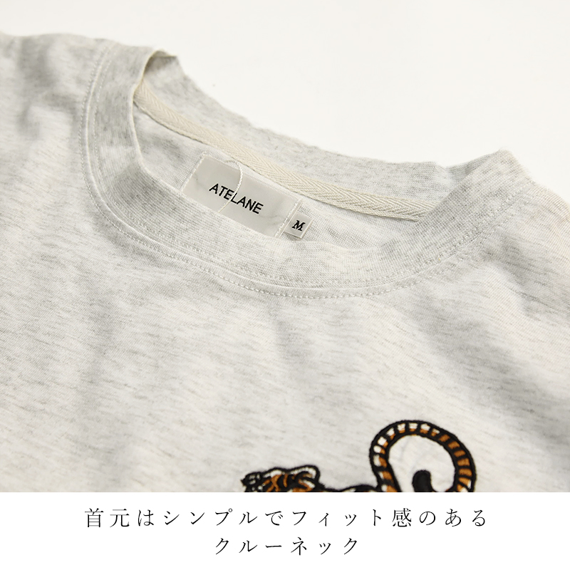  ★オーバーサイズ 半袖 クルーネック 刺繍 Tシャツ O.K. オーケー Tシャツ ワンポイント スニーカー刺繍 J1 TEE