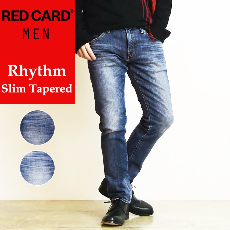 裾上げ無料 レッドカード RED CARD リズム Rhythm メンズ スリムテーパード デニムパンツ ジーンズ REDCARD 26862