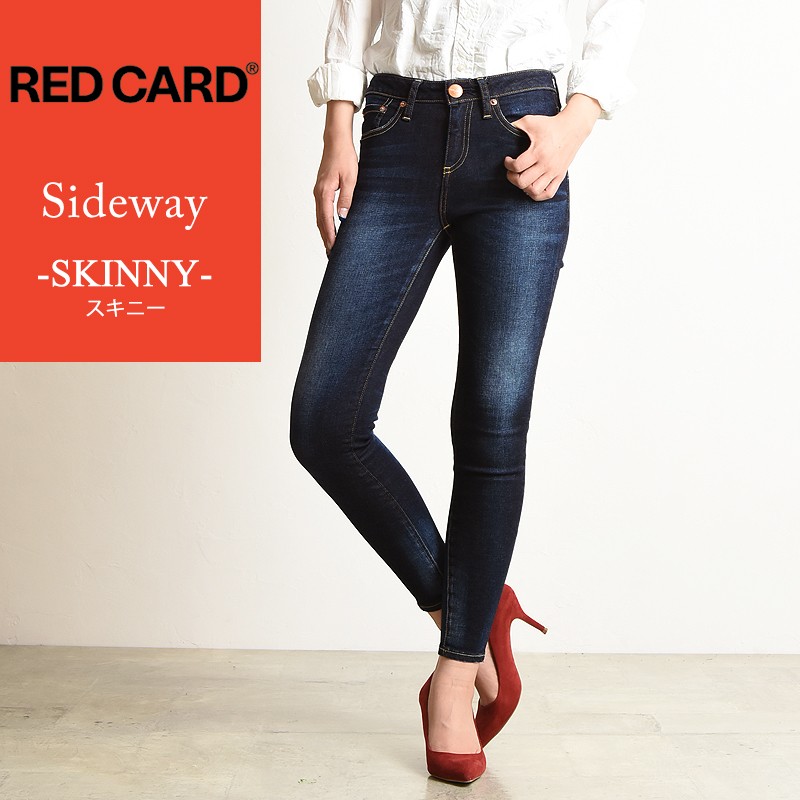 RED CARD レッドカード Sideway サイドウェイ スキニー デニムパンツ