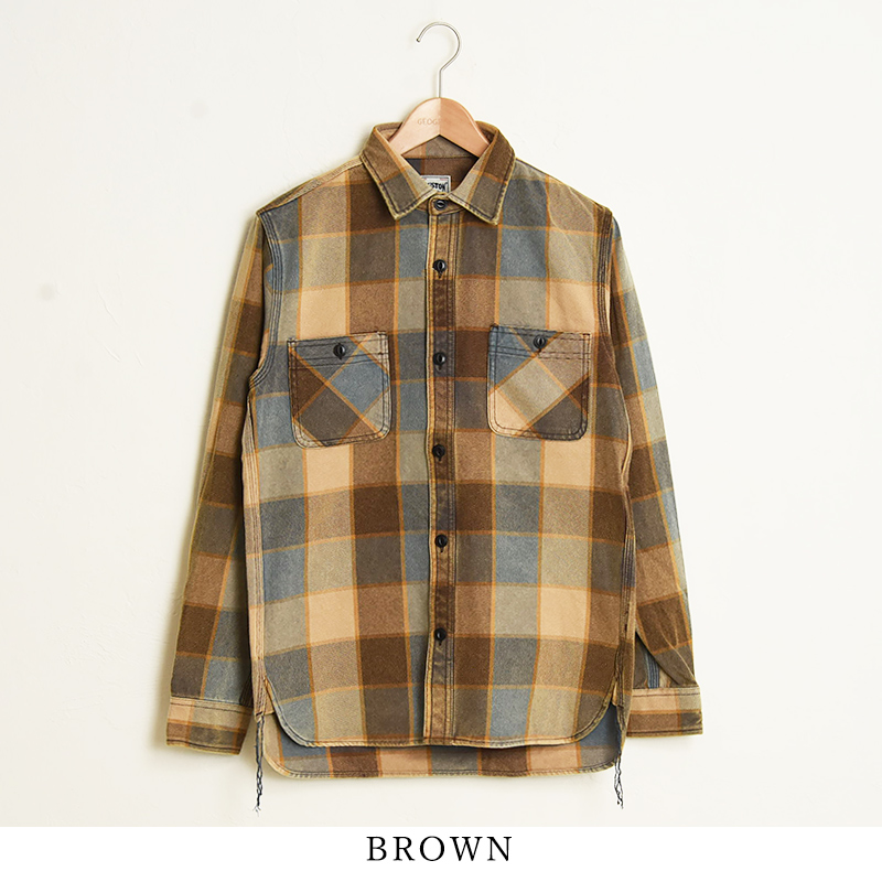 HOUSTON（ヒューストン） ビンテージ ビエラシャツ チェックシャツ