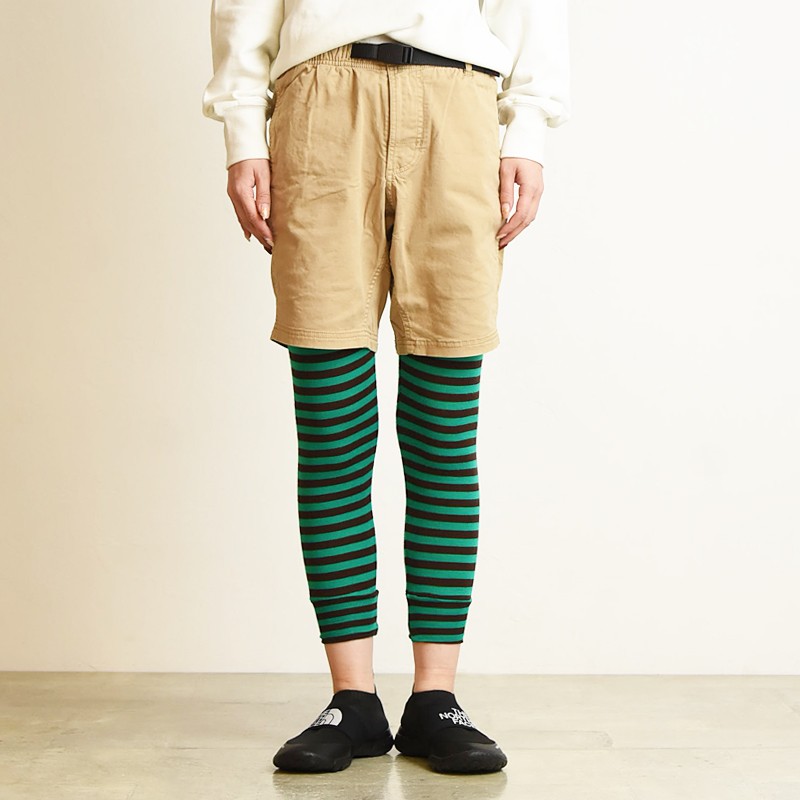 number [n]ine ドリーム期　ボーダーレギンス　スパッツ HealthKnit / ヘルスニット 】 マルチボーダー柄 レギンス SIP