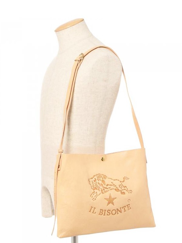 IL BISONTE（イルビゾンテ） IL BISONTE BIGロゴ レザー ショルダー