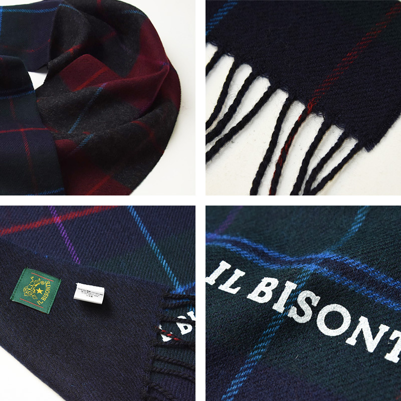 IL BISONTE セールSALE10%OFF イルビゾンテ チェック ロゴ