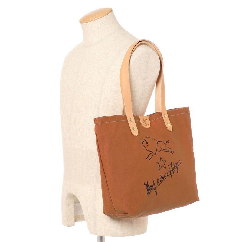 アイボリー レザー トートバッグ HEREU ヘリュー Filat フィラット Knotted Mini Drawstring Tote