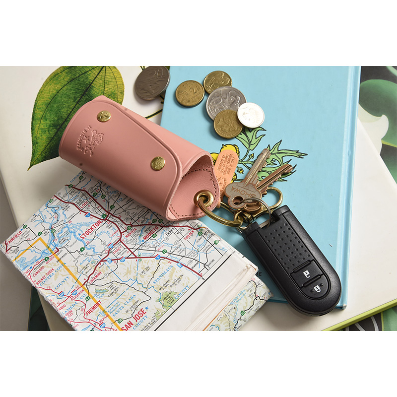 IL BISONTE/イルビゾンテ】KEY CASE リング型レザーキーケース