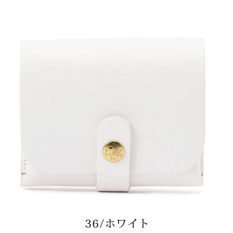 IL BISONTE 定番商品ケース オフホワイト　L字ファスナー レザー IL BISONTE 定番商品ケース オフホワイト L字ファスナー レザー IL