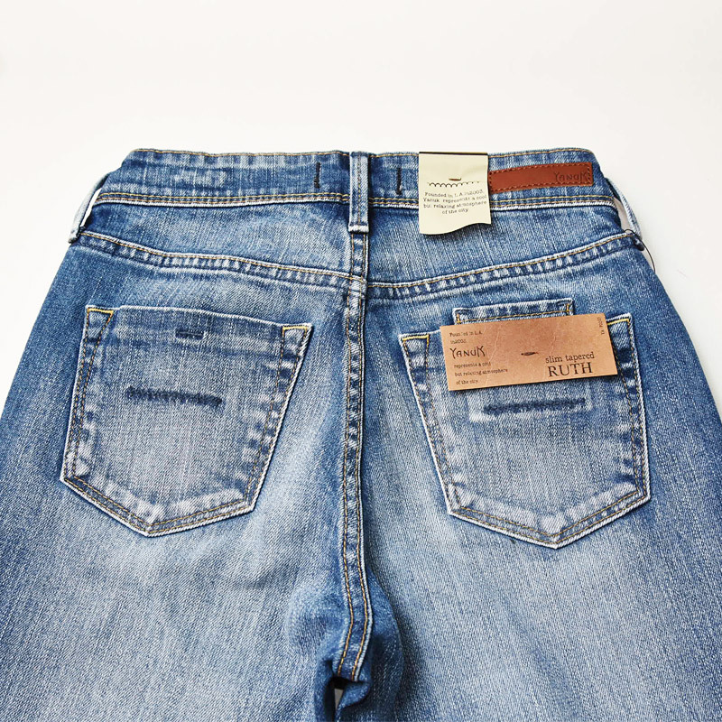 YANÜK Ruth ヤヌーク・ルース　テパードスリムデニム ジーパン27 YANUK SALEセール10%OFF 裾上げ無料 ヤヌーク RUTH ルース